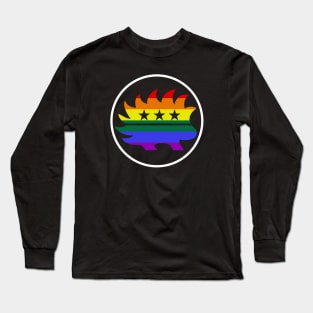 Rainbow Libertarian Porcupine Long Sleeve T-Shirt